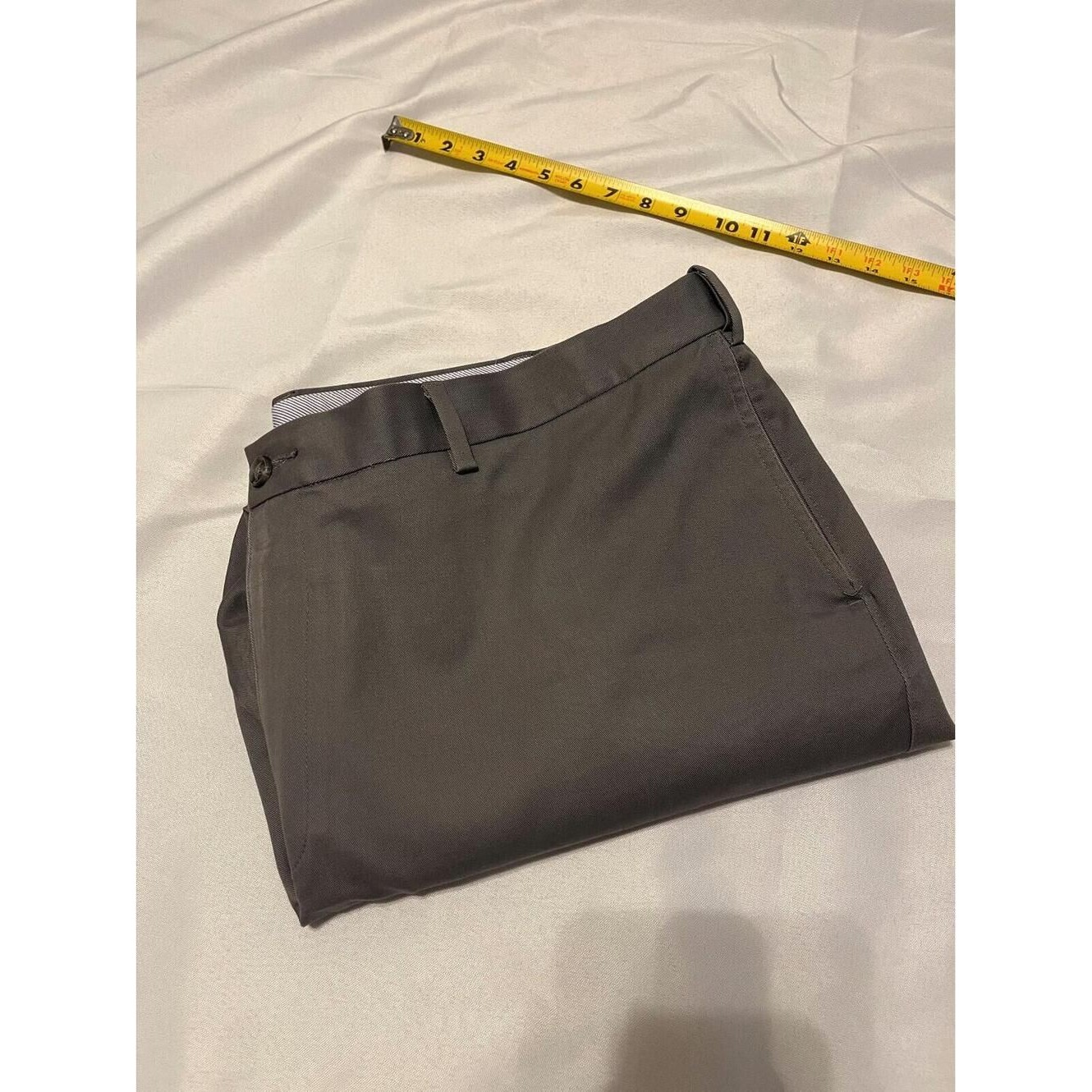 Savane Men's Gray Dress Pants Flat Front Size 42x30